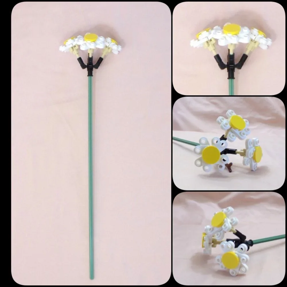 LEGO Botanical Flowers - 1 pcs Common Daisy White - Individual Sale from 10280